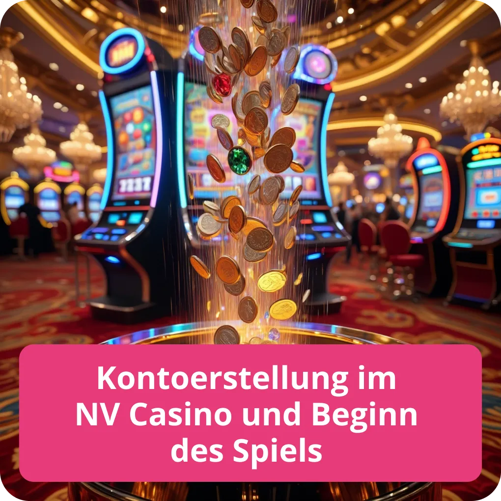 Kontoerstellung im NV Casino und Beginn des Spiels